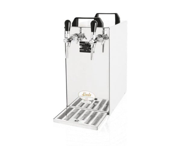 Fadølsanlæg stål, 2 haner